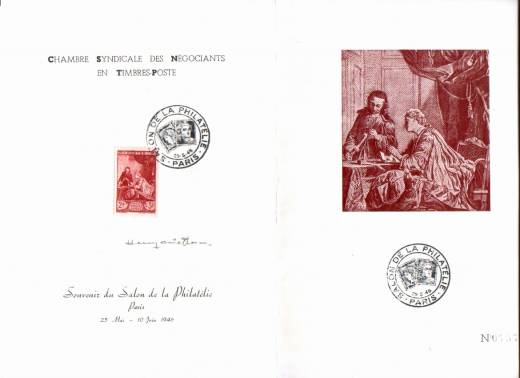 Sonderkarte 1946 für den franz. Präsidenten Félix Gouin mit Original-Autogramm von Henry Cheffer, Paris!