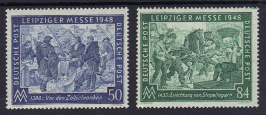 967 - 968 Satz Leipziger Frühjahrsmesse 1948