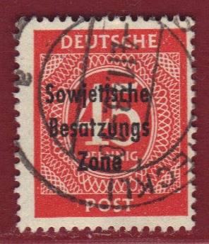 SBZ Nr. 209 Vollstempel