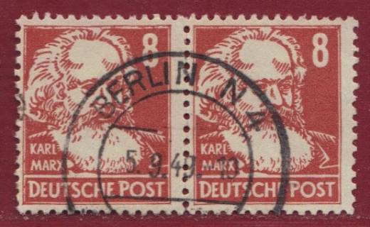 SBZ Nr. 214 waag Paar m. Vollstempel BERLIN