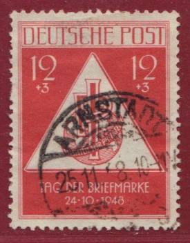 SBZ Nr. 228 Vollstempel Arnstadt