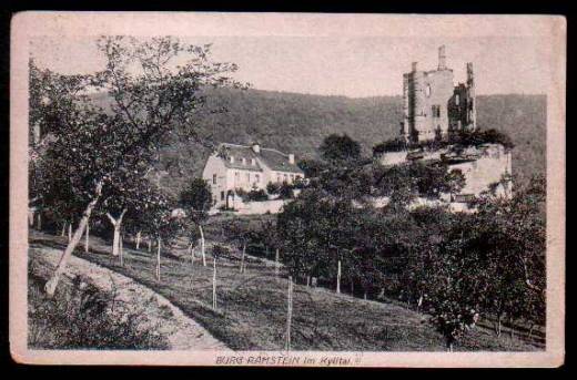 AK Burg Rammstein u. Gasthaus 1919 nach Paris