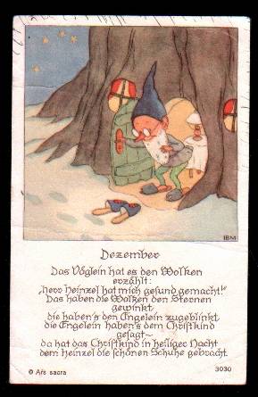 Lesebildchen Weihnacht beim Heinzelmännchen, ca. 1930