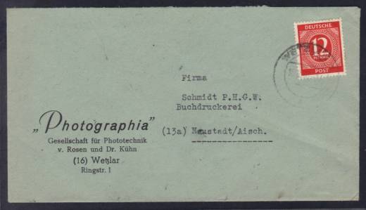 Frühverwendung Nr. 919 EF Wetzlar - Neustadt 16.02.46