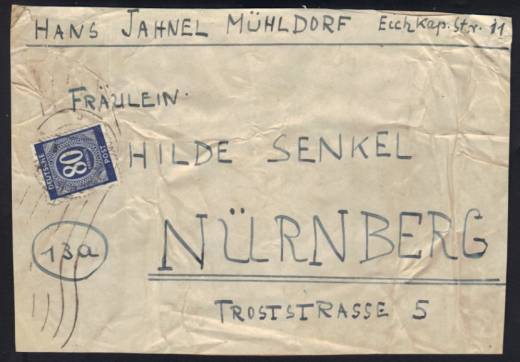 All.Bes. EF Nr.935 Päckchen Mühldorf - Nürnberg