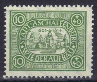 Stadtpost Aschaffenburg 1946 Nr. IAx 30,- € Michel