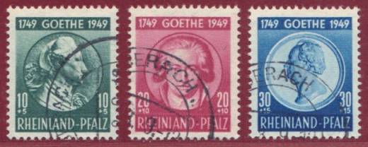 Franz. Zone, Rheinl. Pfalz Nr. 46 - 48