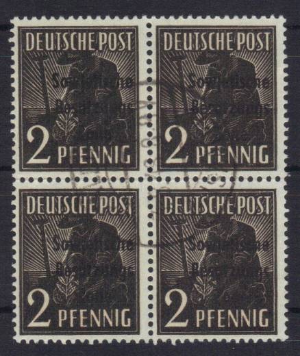 SBZ Nr. 187b 4er Vollstempel!!, gepr. Paul BPP