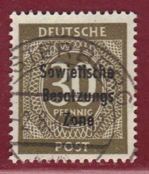 SBZ Nr. 208 Vollstempel