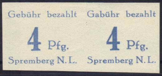 Spremberg Nr. 8 B PF I im Paar