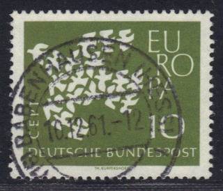 BRD Nr. 367 xv, Vollstempel!!!RRR