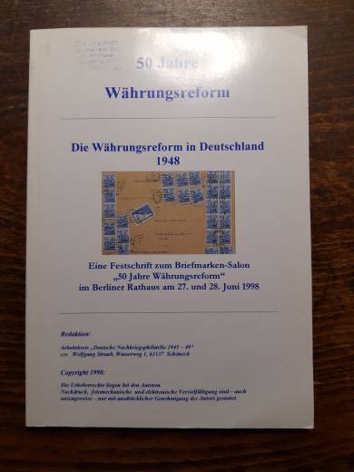 Handbuch, Die Währungsreform in Deutschland 1948