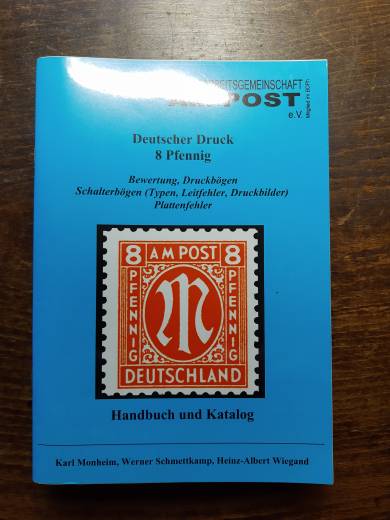 ArGe AM-Post Handbuch + Katalog Nr. 21, 8 Pfennig Deutscher Druck