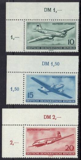 DDR Nr. 513-515 P EOL