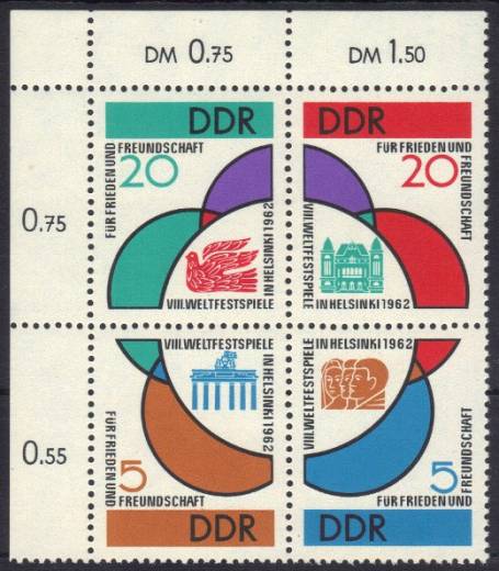 DDR Nr. 901-904 Zd 4er-Block P EOL