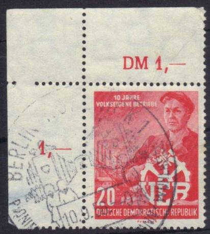 DDR Nr. 527 P EOL Vollstempel BERLIN-KÖPENICK