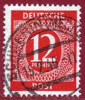 919b EM, Februar-Vollstempel SCHWERIN 15.2.46