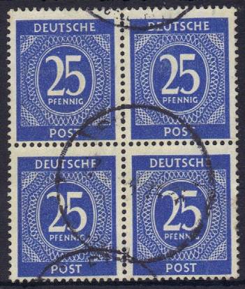 926a 4er-Block Vollstempel