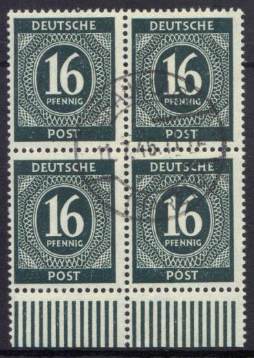 923a 4er W UR Vollstempel, Befund BPP !!!