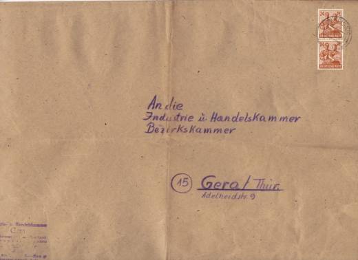 951d MeF Schleiz - Gera 1947 !!!