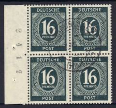 923a 4er SR L mit BZ LA5566 gerade, Vollstempel, Befund BPP !!!