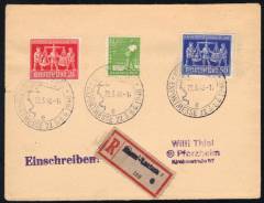 969b auf FDC-Brief Hannover Messe 1948