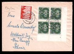 BRD FDC Nr. 231 Olympia Formnummer 4 in die Schweiz