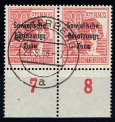 SBZ Nr. 192 P UR Paar Vollstempel Elsterberg