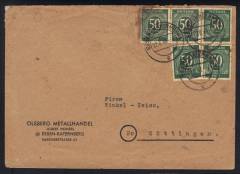 932a MeF (5) Fernbrief 1.GS 10-fach West / Essen 22.6.48