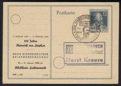 GS P965 + ZD, Niedersedlitzer Briefmarkenschau Typ 1