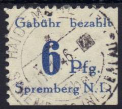 Spremberg Nr. 10 A PF I Vollstempel